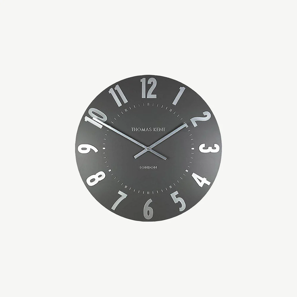 20" Silver Graphite Mulberry Wall Clock