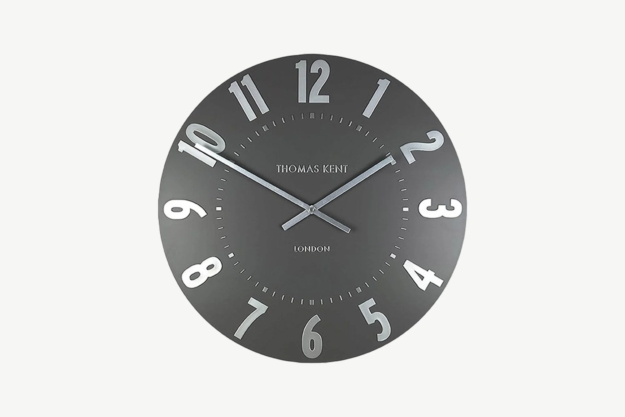 20" Silver Graphite Mulberry Wall Clock - Image 4