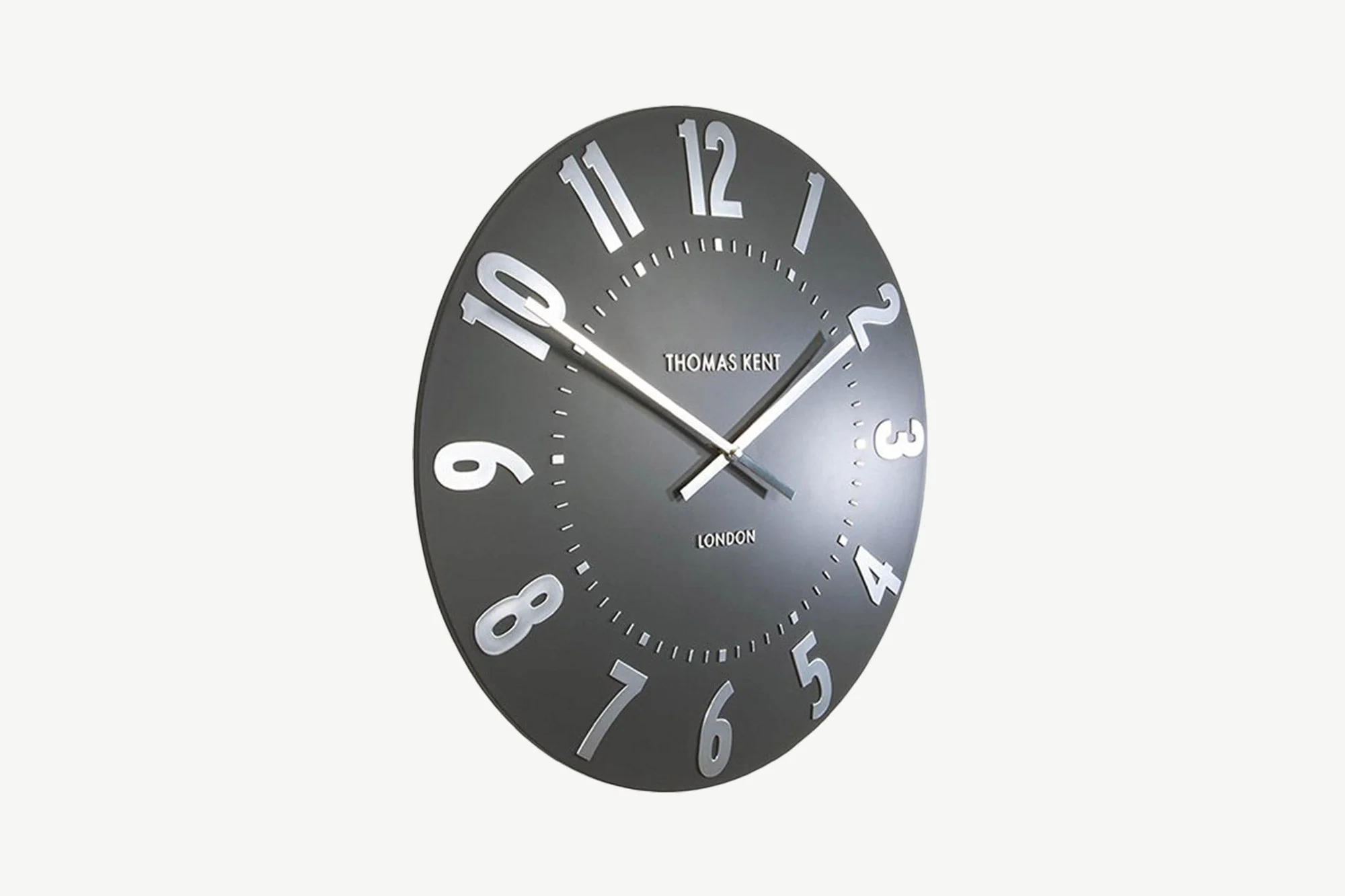 20" Silver Graphite Mulberry Wall Clock - Image 6