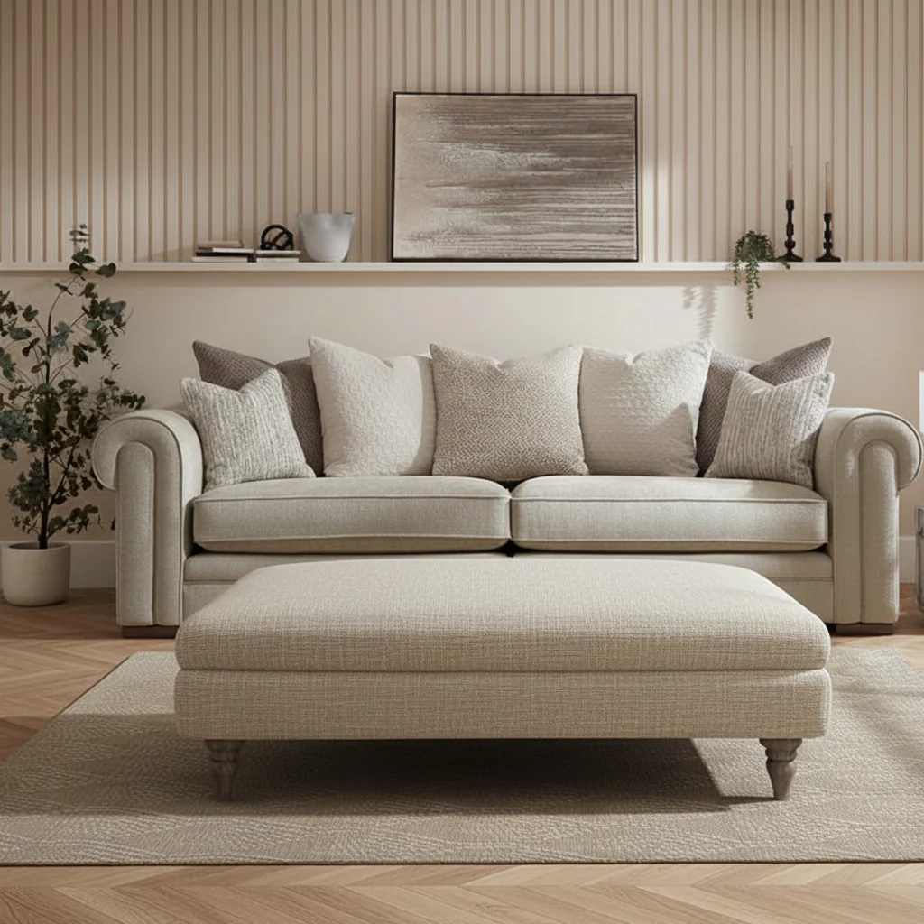 Somersby Large Square Footstool