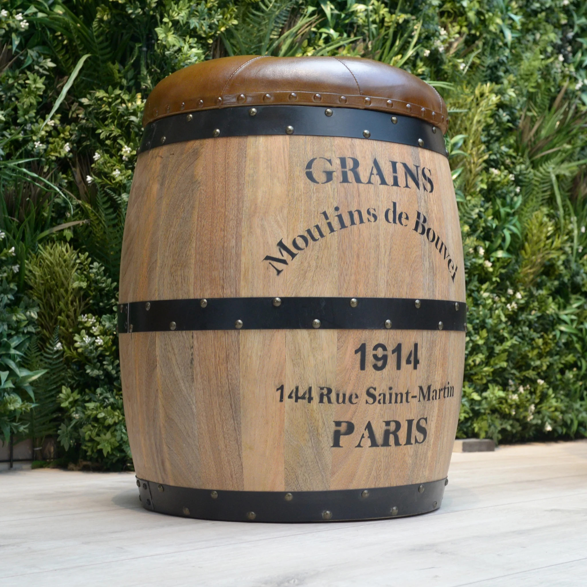 Storage Barrel Stool - Image 2