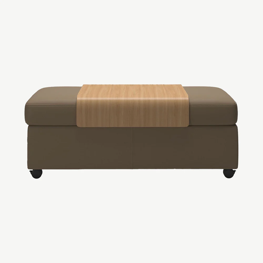 Stressless® Double Ottoman with Table