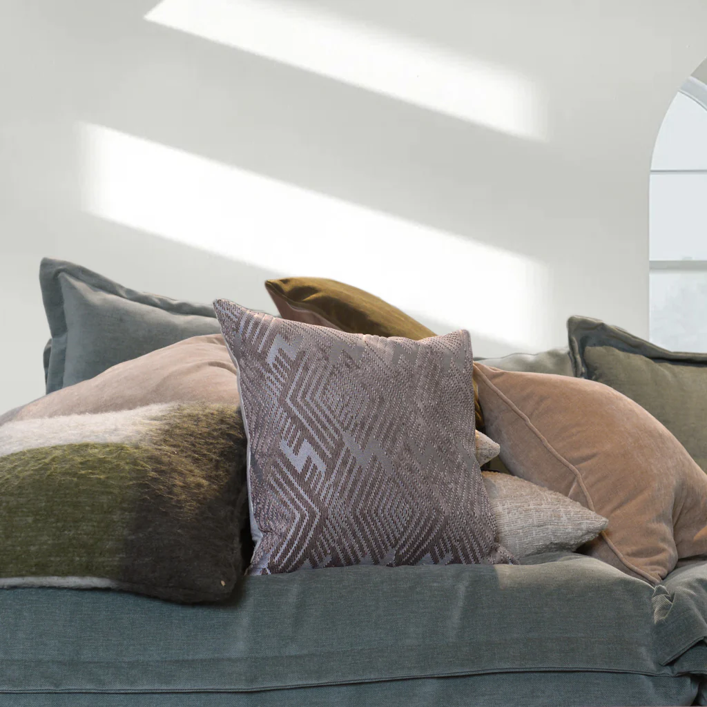 Taupe Diamond Cushion - Image 2