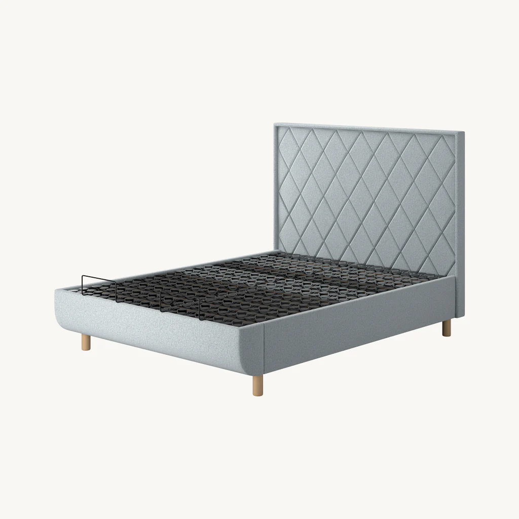 TEMPUR® Arc Static Bed with Quilted Headboard - Image 2