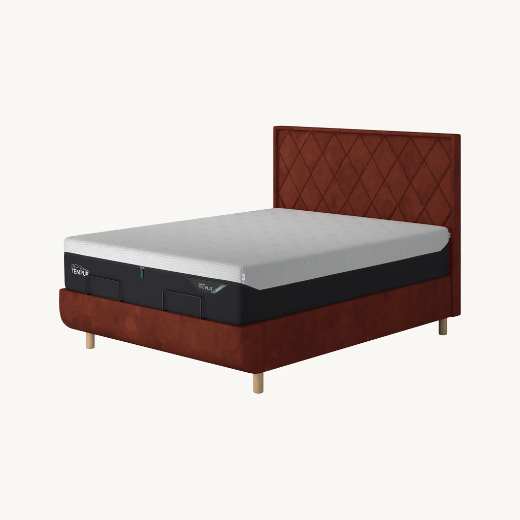 TEMPUR® Arc Static Bed with Quilted Headboard - Image 5