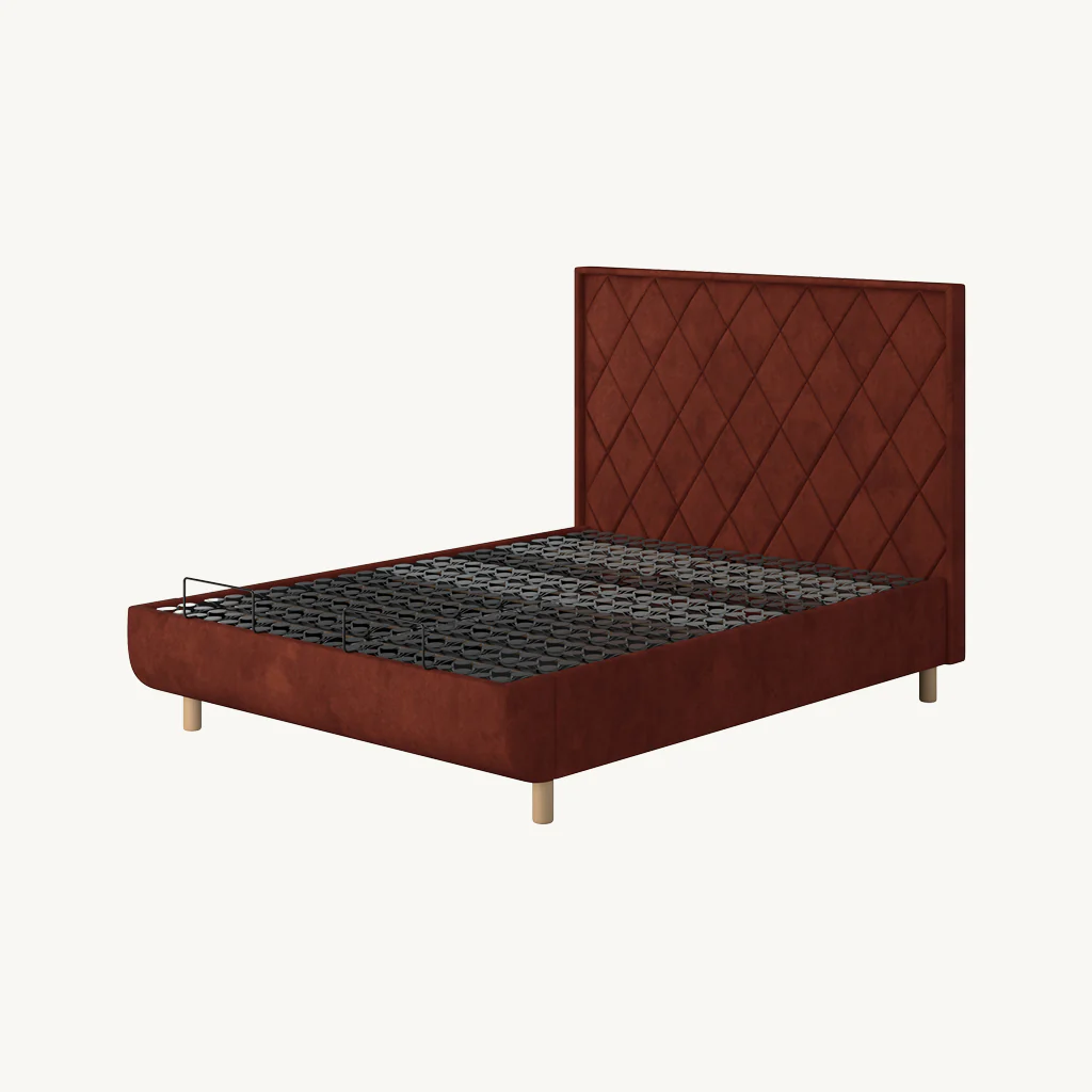 TEMPUR® Arc Static Bed with Quilted Headboard - Image 6