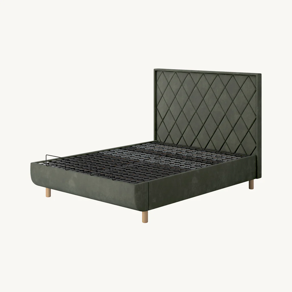 TEMPUR® Arc Static Bed with Quilted Headboard - Image 8