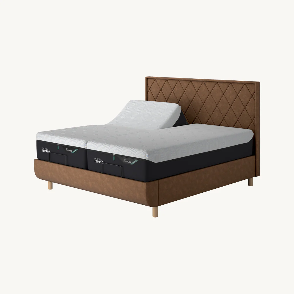 TEMPUR® Arc Adjustable Bed with Quilted Headboard - Image 4