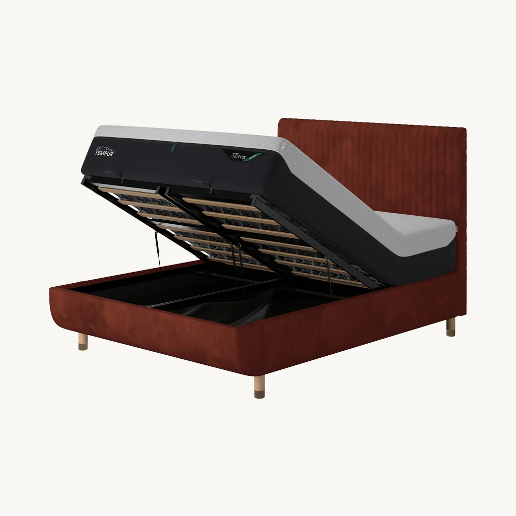 TEMPUR® Arc Ottoman Bed with Vertical Headboard - Image 3