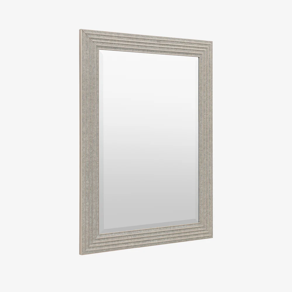Tromso Rectangle Silver Mirror - Image 2