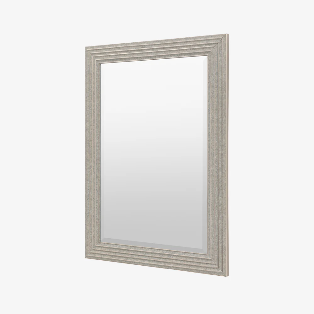 Tromso Rectangle Silver Mirror - Image 3