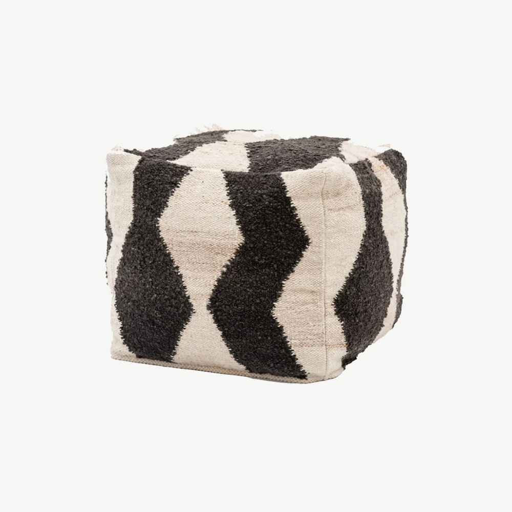 Visby Monochrome Pouffe - Image 4