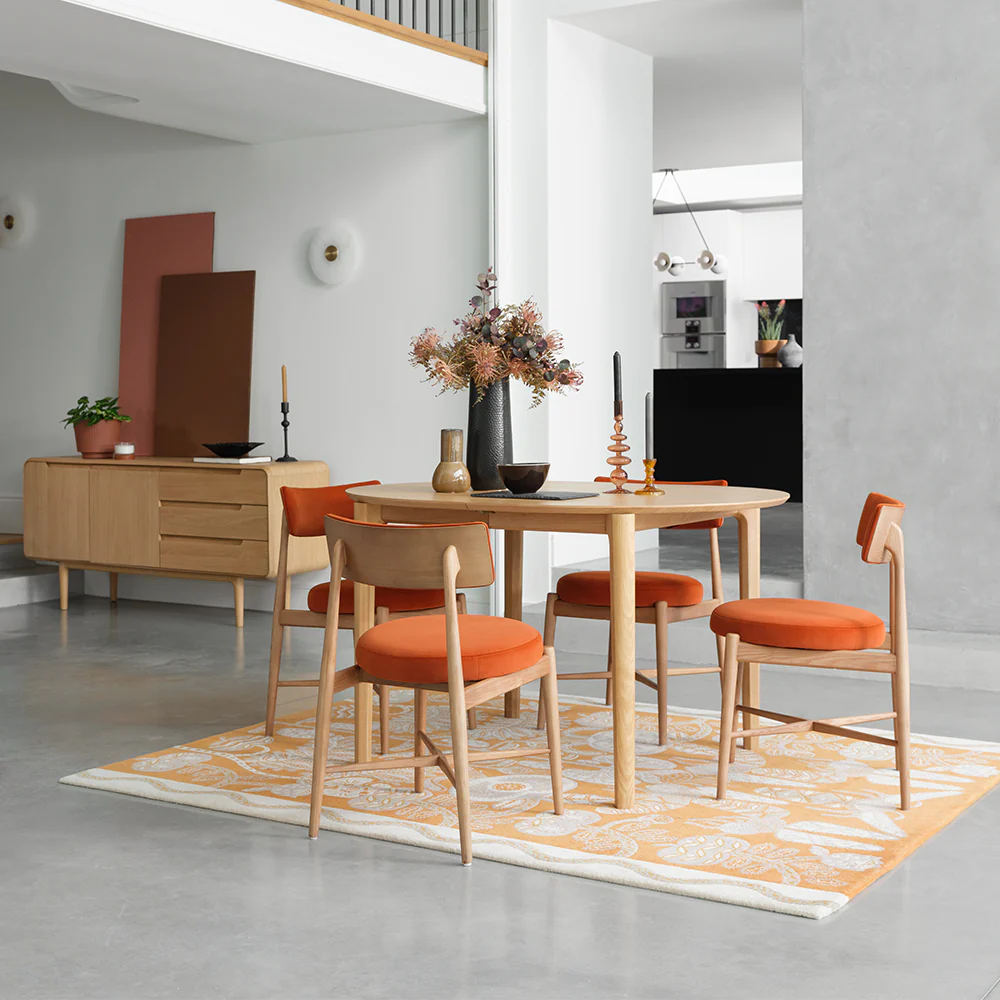 G Plan Winchester D-end 130-170cm Extending Dining Table